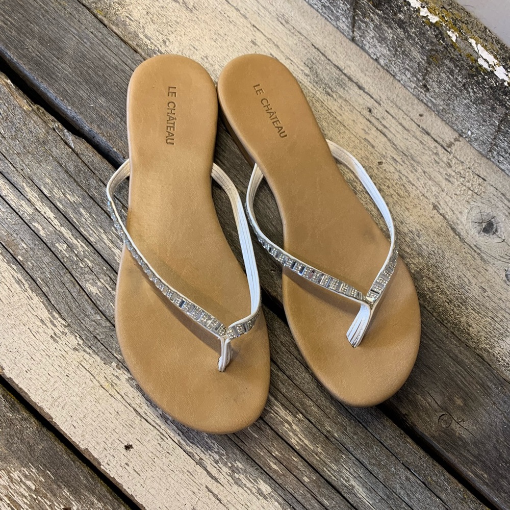 Le Chateau | Clear Beaded Sandals